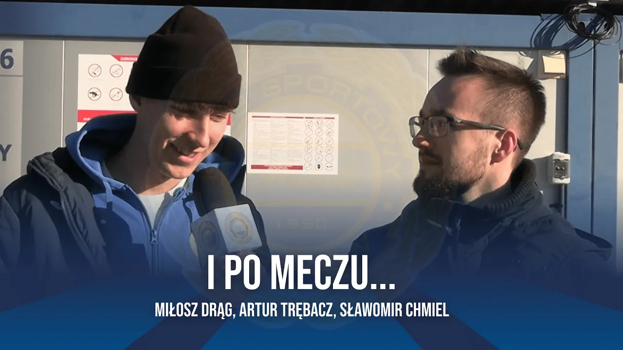 I po meczu: Drąg, Trębacz, Chmiel (gra kontrolna: Podbeskidzie Bielsko-Biała - Hutnik Kraków) (VIDEO)
